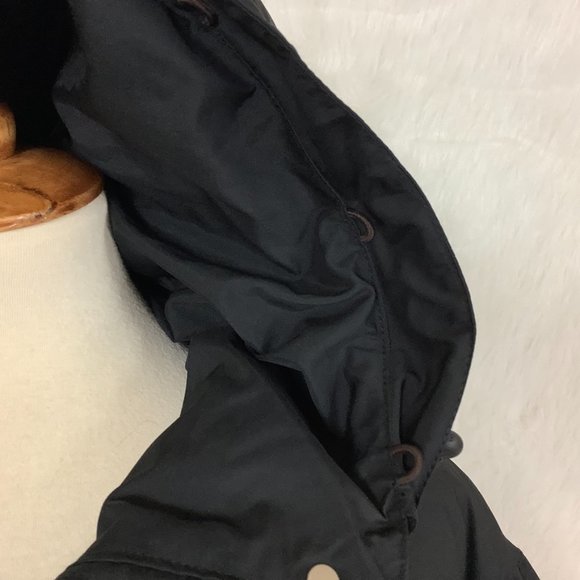 Postcard Black Hooded Goose Down Insulated Puffer Ski Jacket Coat 10 - Picture 3 of 13